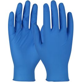 Disposable Nitrile Glove, Powder Free with Textured Grip - 4 mil, Blue, 2XL BQF09-2X
