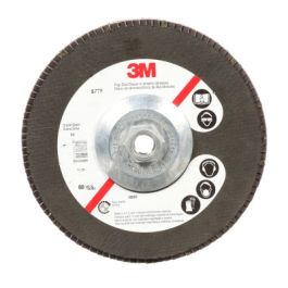 3M™ Flap Disc 577F, 36, T27 Quick Change, 4-1/2 in x 5/8 in-11, Giant, 10 ea/Case