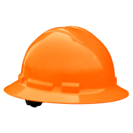 Quartz™ Full Brim 6 Point Ratchet Hard Hat - Hi-Vis Orange QHR6-ORANGE-HV