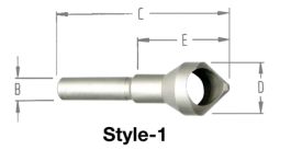 .307-25/32X1/2 USA COUNTERSINK & DEBURRING TOOL