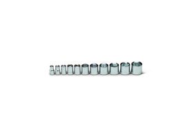 11 Pieces—8 Pt. Standard Socket Set, 3/8" Drive Size, 11 Pieces 379