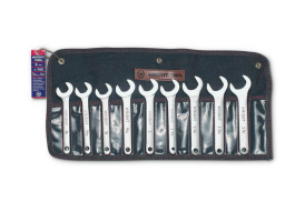 Service Wrenches—30° Angle, Satin Finish, 9 Pieces, Satin Finish 745