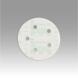 3M™ Microfinishing PSA Film Disc 268L, 100 Mic 3MIL, Type D, 5 in x NH, D/F 5HL, Die 500FH, 25/Bag, 500 ea/Case