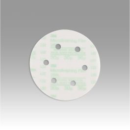 3M™ Microfinishing PSA Film Disc 268L, 60 Mic 3MIL, Type D, 6 in x NH, D/F 6HL, Die 600HZ, 25/Carton, 500 ea/Case