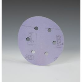 3M™ Hookit™ Film Disc 360L, P320, 6 in x NH, D/F 6HL, Die 600HZ
