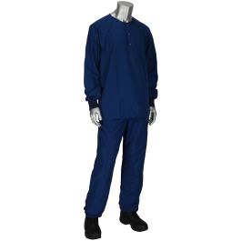 Micodenier Navy Top and Bottom Sitewear, Navy, 3XL HSCBM1P/HSCTM3-49NV-5PK-3XL