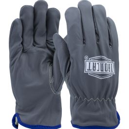 AR Top Grain Goatskin Leather Drivers Glove with Oil Armor™ Finish and Para-Aramid Lining - Keystone Thumb, Gray, 2XL IC993KOA/2XL