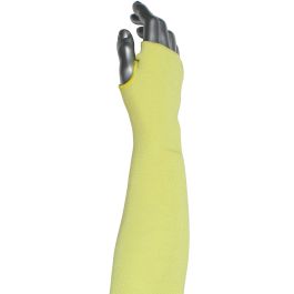 2-Ply Aramid Sleeve with Thumb Hole, Yellow, 14 MSK-14T