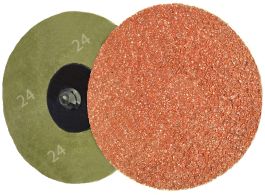 3" X 36 GRIT CERAMIC QUICK CHANGE RESIN FIBRE DISC TYPE 'R'