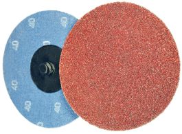 1-1/2" X 320 ALUMINUM OXIDE QUICK CHANGE RESIN CLOTH DISCS TYPE 'R'