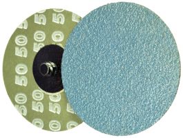3" X 60 GRIT ALUMINUM OXIDE QUICK CHANGE RESIN FIBRE DISC TYPE 'S'