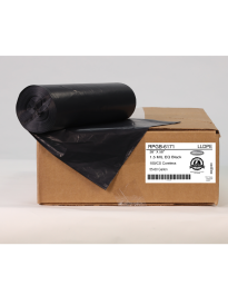 38X58 1.5 EQ MIL BLK Can Liners 100/C 5/20'S CORELESS STOCK REPRO UNDER 1.5 MIL