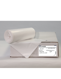 24X32 .5 MIL BLACK Can Liners 500/CASE 10/50'S CORELESS ROLLS PRIVATE STOCK LABEL