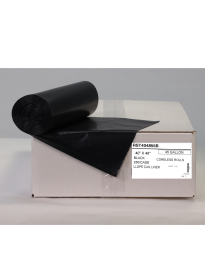 40X48 0.55 MIL BLK Can Liners 250/CS 10/25'S CORELESS STAR SEAL PRIVATE STOCK LABEL