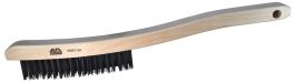 CARBON STEELTEEL 3X19 BRUSH, PLYWOOD HANDLE