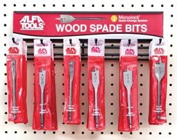 18PC WOOD SPADE BIT DISPLAY